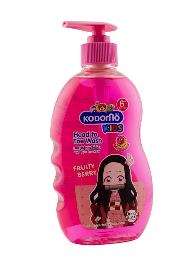 Kodomo Head To Toe Wash Fruity Berry 400 ml