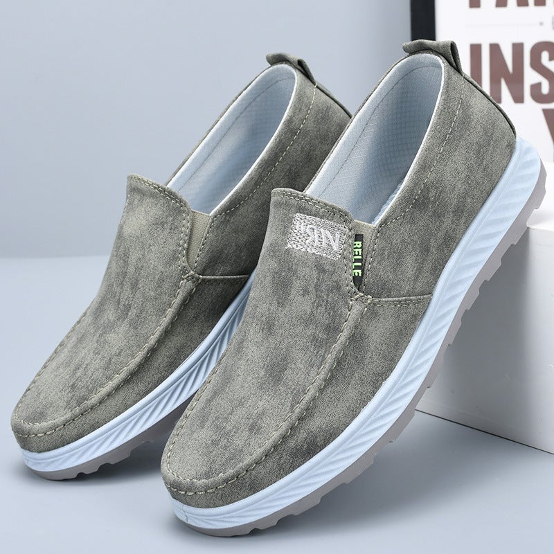 Spring New Mens Beijing Cloth Shoes Comfortable Breathable Green 3009 