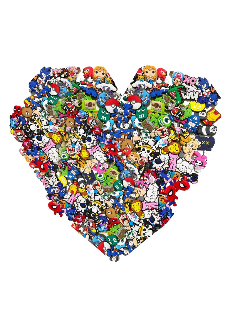 Excefore Croc Charm, 100 Pcs Random Style Croc Pins, Jibbitz Charms, Shoe Decoration Charms for Crocs Shoe - Image 5