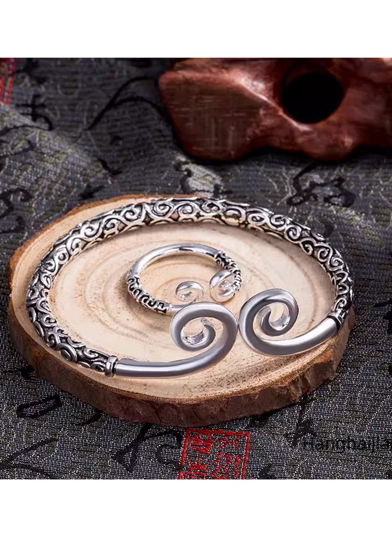 Hanghaijia Unisex Vintage Monkey King Wukong Buddhist Tightening Spell true love forever Bracelet  - Image 1