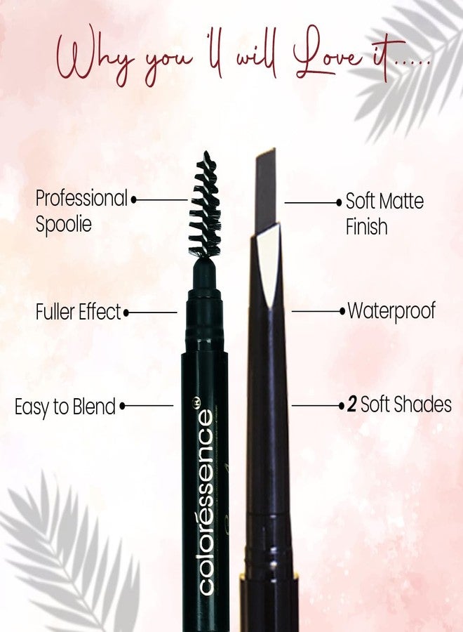 كالرسينس قلم تحديد الحواجب كولوريسنس 3 في 1 متعدد الوظائف لملء وتصفيف الحواجب مع فرشاة تشكيل الحواجب - 0.25 غرام (بني) - Image 3