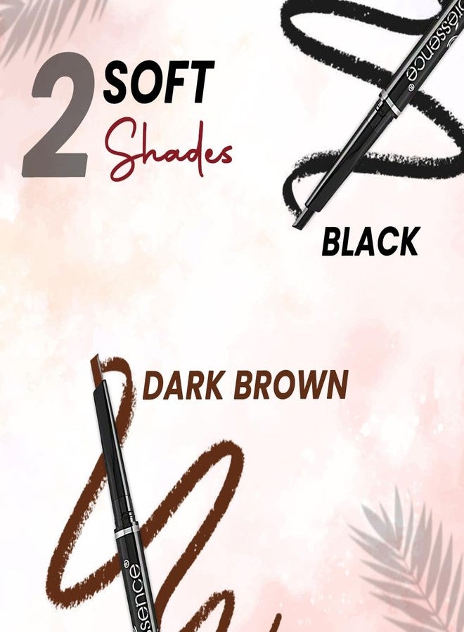 كالرسينس قلم تحديد الحواجب كولوريسنس 3 في 1 متعدد الوظائف لملء وتصفيف الحواجب مع فرشاة تشكيل الحواجب - 0.25 غرام (بني) - Image 4