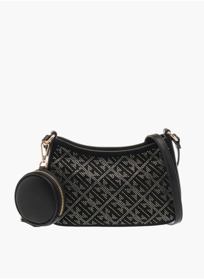 ELLE Womens Embellished Crossbody Bag With Coin Pouch  - Image 1