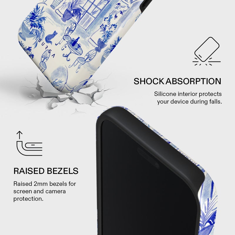 بورجا جراب برجا آيفون  برو ماكس فاخر مقاوم للخدش والصدمات بطبقة مزدوجة هجينة صلبة وسيليكون - Image 4