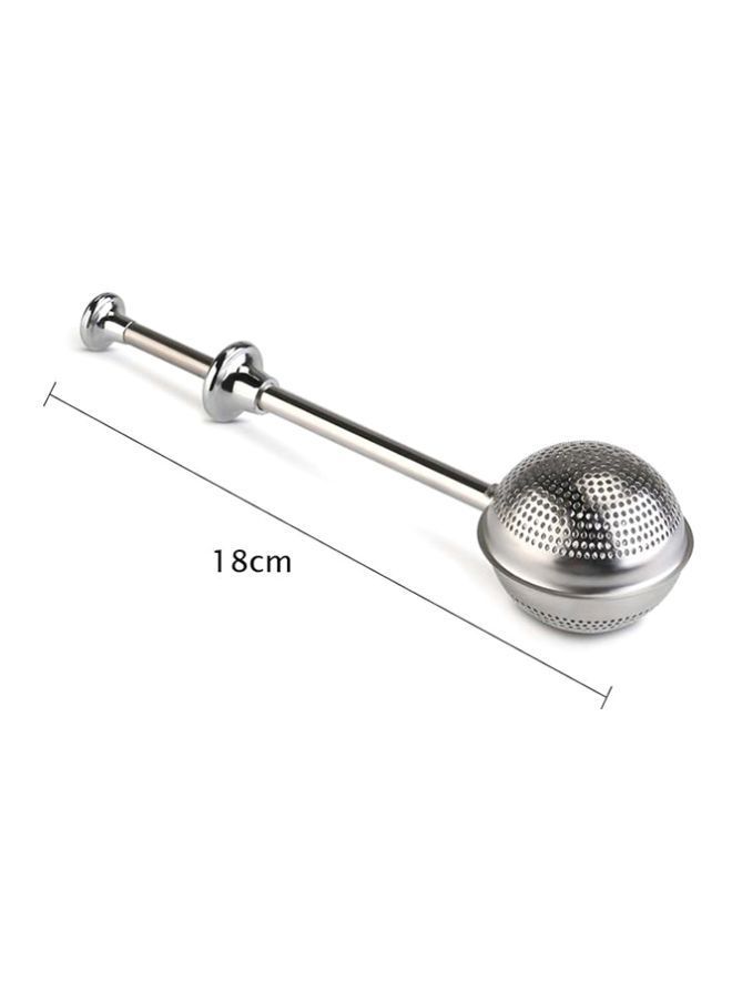 NIBEMINENT Stainless Steel Mesh Loose Tea Ball Infuser Silver 18centimeter - Image 3