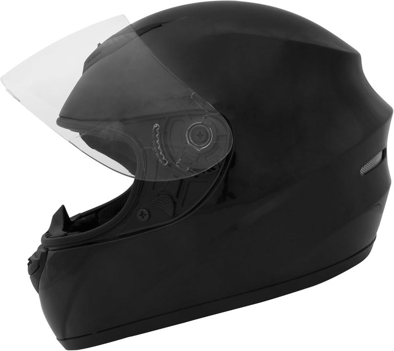 Zorax خوذة دراجة نارية كاملة الوجه زوراكس معتمدة ECE 2205 - أسود مات - Image 1