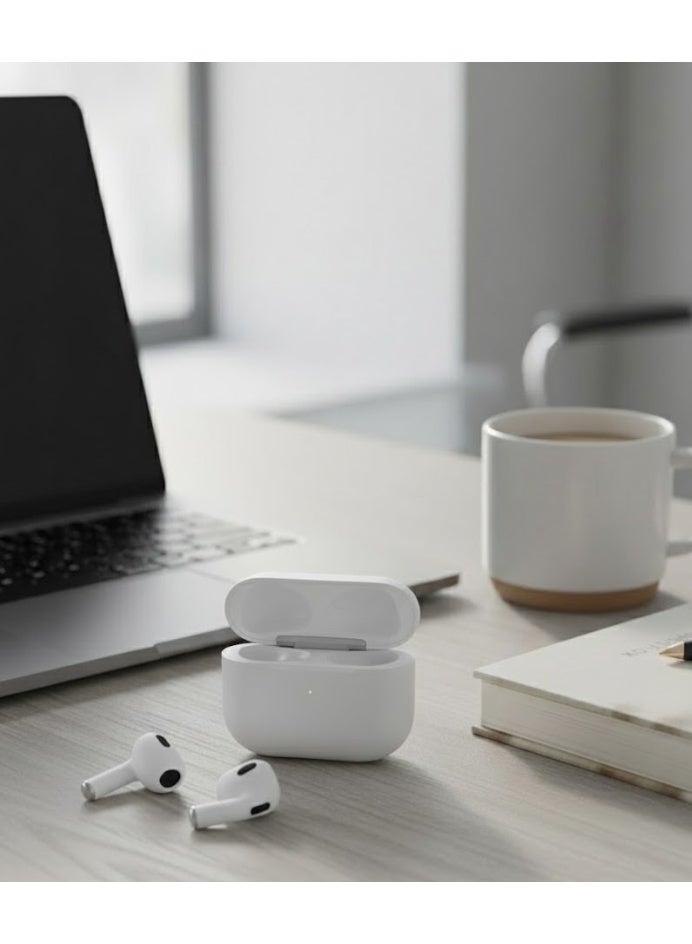 هينوتيكو سماعات HainoTeko Germany - موسيقى داخل الأذن، شحن لاسلكي، شاشة عرض البطارية، موديل P4 - ابيض - Image 4