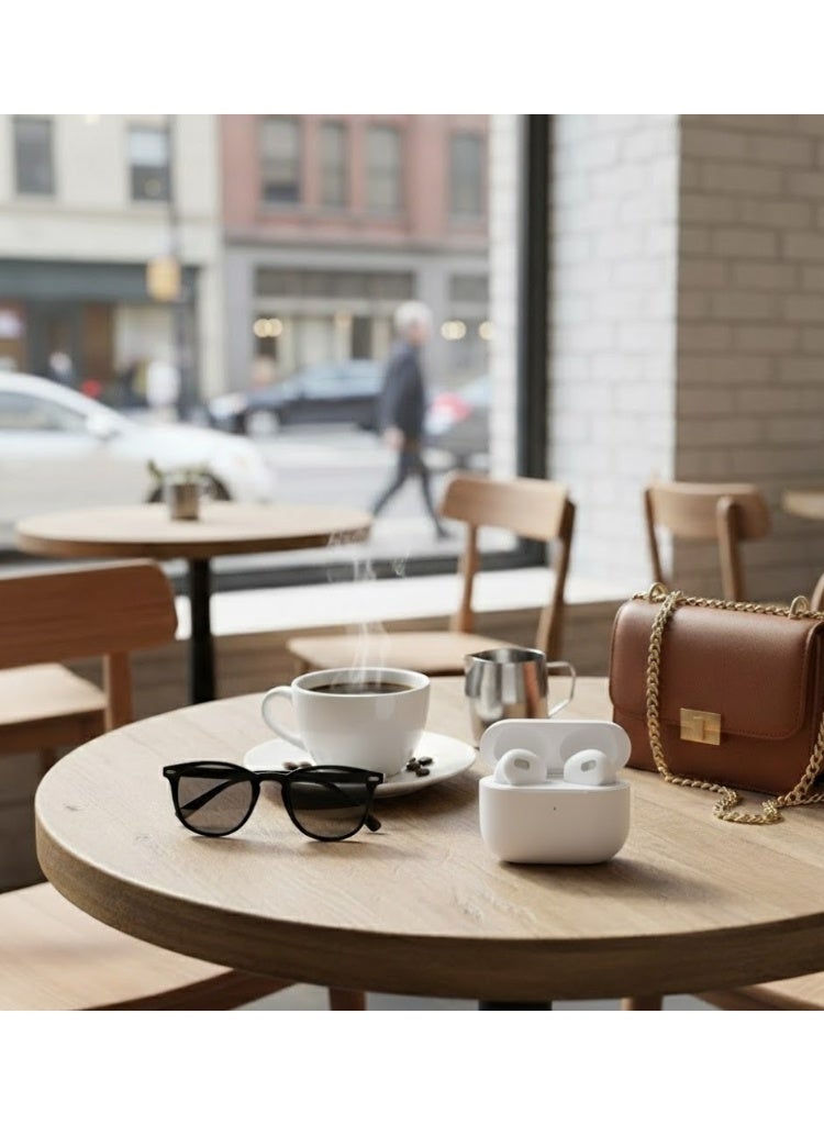 هينوتيكو سماعات HainoTeko Germany - موسيقى داخل الأذن، شحن لاسلكي، شاشة عرض البطارية، موديل P4 - ابيض - Image 5