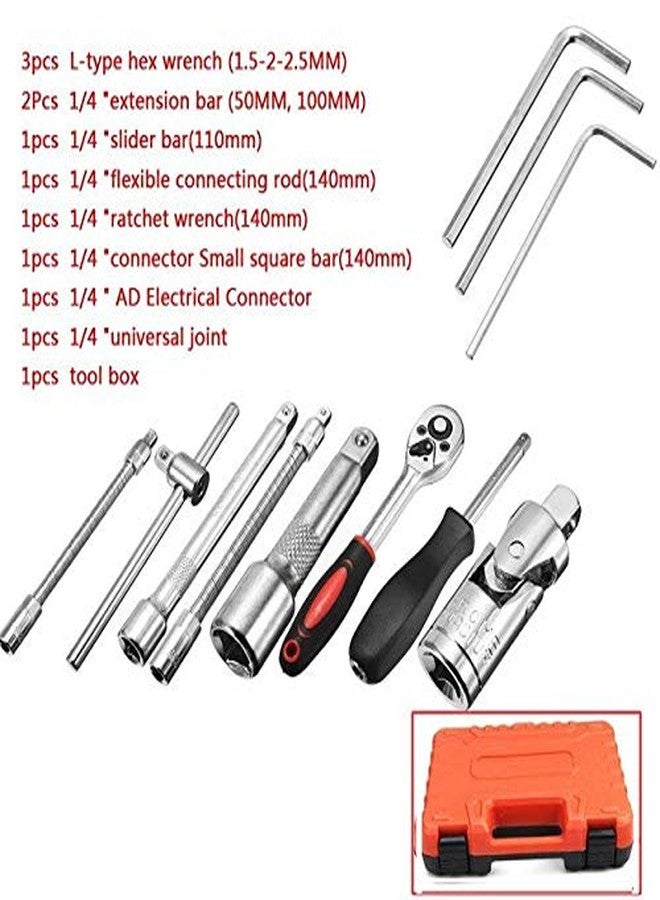 Inditrust 46 In 1 Pcs Crv Torx Tool Kit For Home Use Tools Kit Spanner Set 46Pc Socket Set Goti Set Wrench Set Bike Tool Kit Goti Pana Set - Image 5