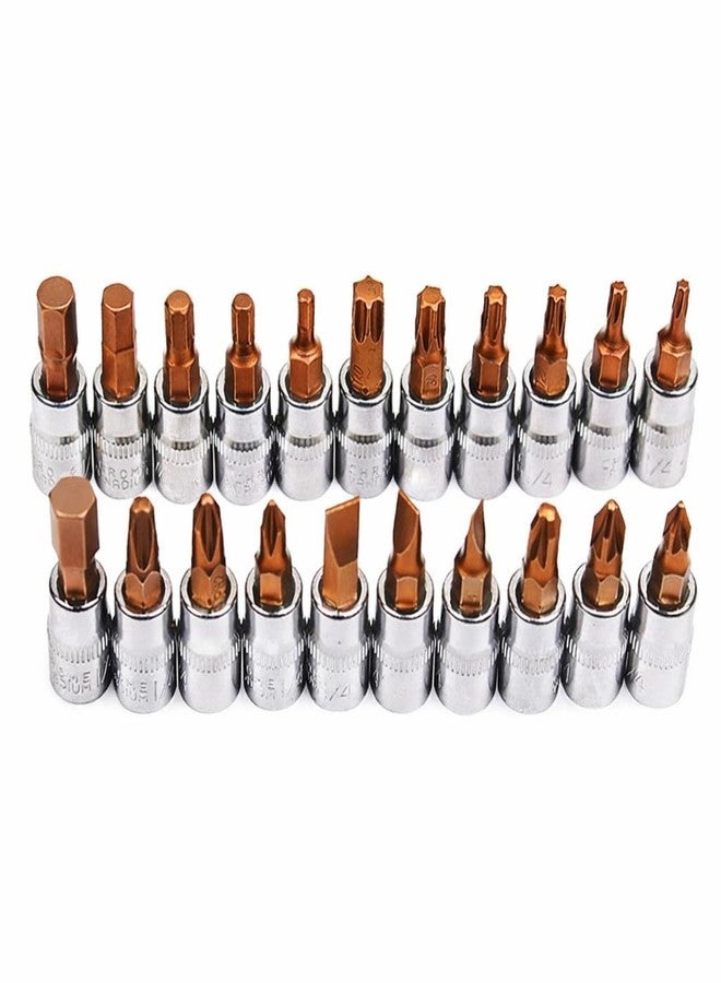 Inditrust 46 In 1 Pcs Crv Torx Tool Kit For Home Use Tools Kit Spanner Set 46Pc Socket Set Goti Set Wrench Set Bike Tool Kit Goti Pana Set - Image 2