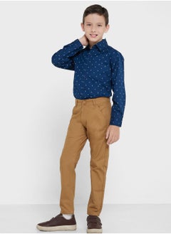 Boys Printed Shirt And Pant Set