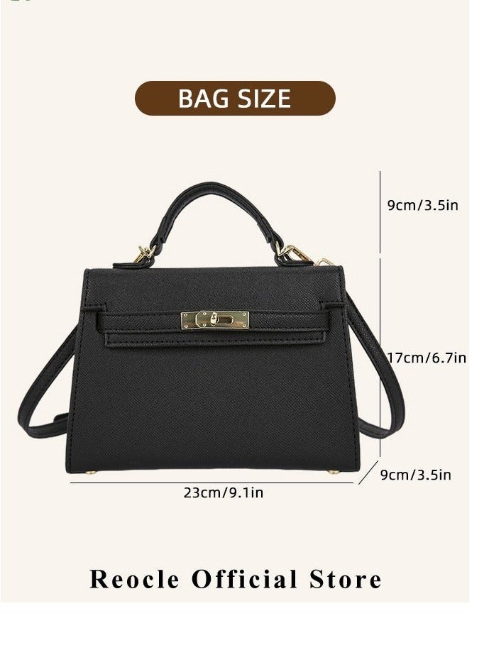 REOCLE Women's Handbags Crossbody Bags Top Handle Satchel with Detachable Strap Luxury Tote Work Bag PU Fashion Designer Handbags Purses - Image 4