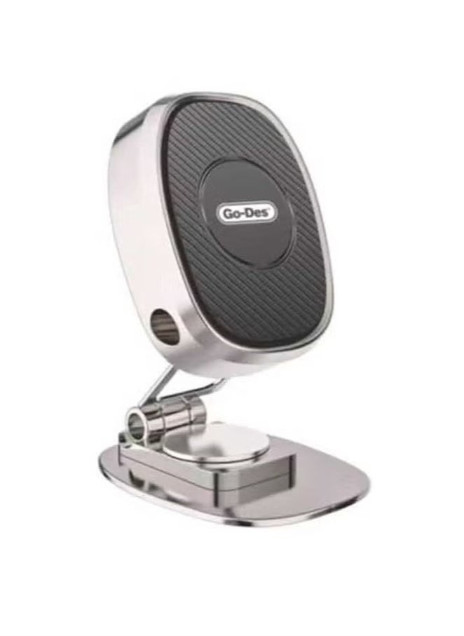 GO-DES GD-HD788 Foldable Magnetic Phone Holder – 360° Adjustable Car Dashboard or Desk Mount Stand with Strong Magnet Grip – Compact Folding Design, Anti-Slip Base, Hands-Free Operation – Compatible with iPhone, Samsung, Huawei & All Smartphones - Image 3