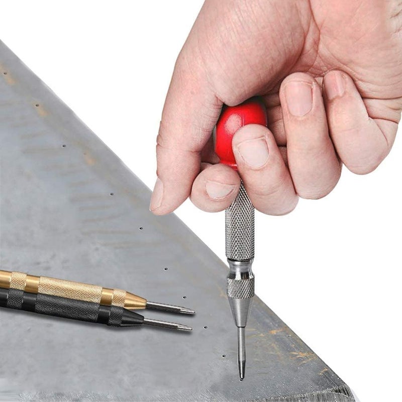 Veltrix - Automatic Center Punch Tool | Heavy Duty Marking Punch for Metal, Wood, Glass, Leather, Jewelry | Spring Loaded, Adjustable Tension | No Hammer Needed | Hardened Steel Tip - Image 4