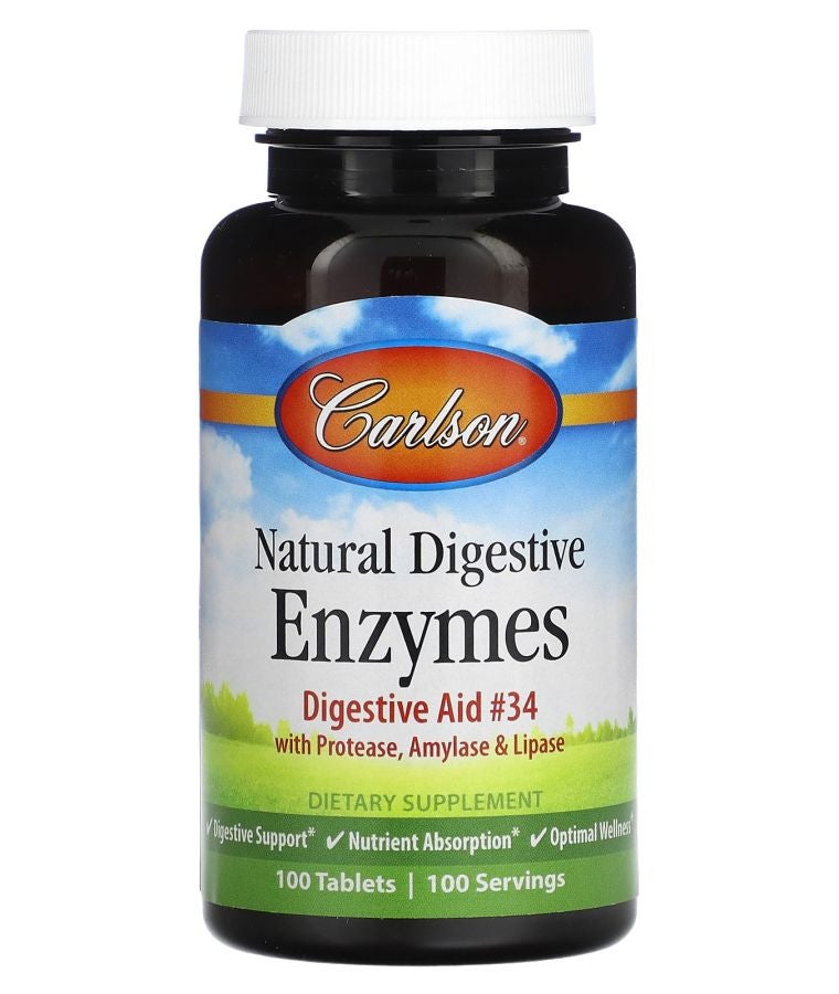 Natural Digestive Enzymes 100 Tablets
