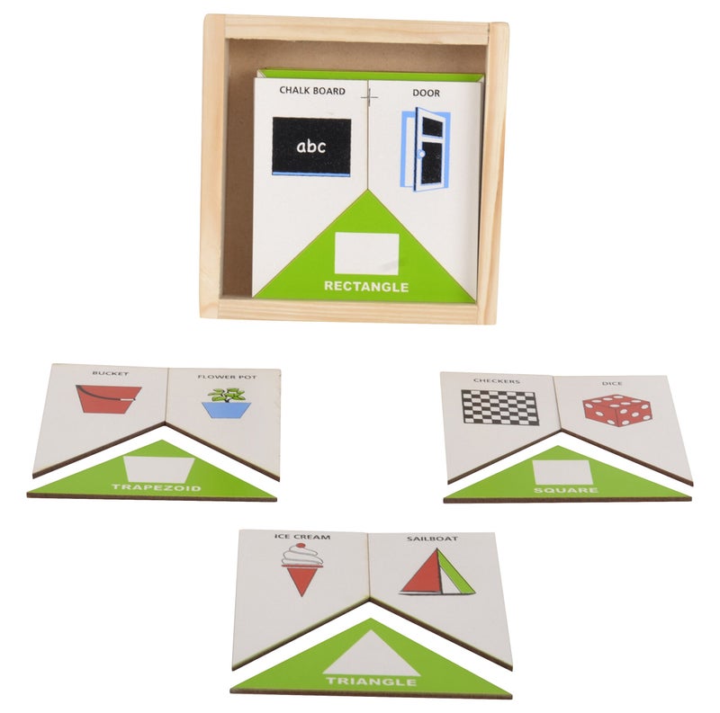 Skillofun - SF-52B Wooden Shapes Around Us, Multi Color - Image 1