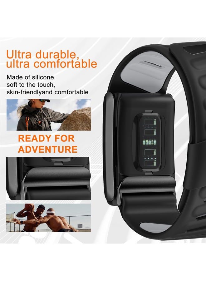 surundo Silicone Sport Band Compatible with Whoop 4.0 Band Strap Men Women, Soft Breathable Sport Adjustable Waterproof Replacement Wristbands Straps for Whoop 4.0 Bands - Image 3