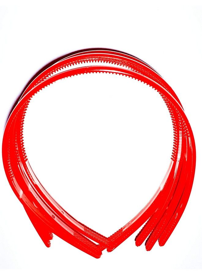 Drishti Red Colour (8 Mm) Plastic Hair Pack Of 6 - Image 2