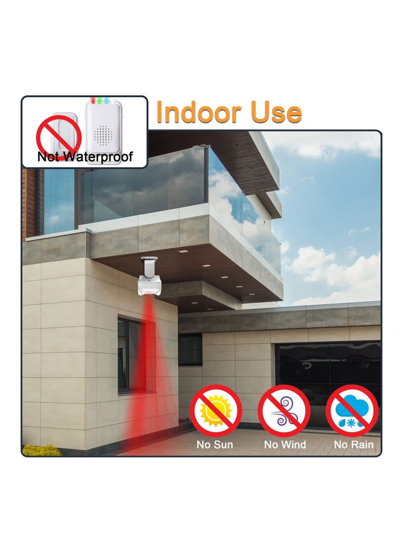 Generic - Motion Sensor Detector Door Chime, Monitor Doorbell Alarm for Home Elderly, Elderly Dementia Patients, Mailbox Alert, Garage Driveway Alarm, Business Store Entry Alert (1 Sensor & 1 Receiver) - Image 1