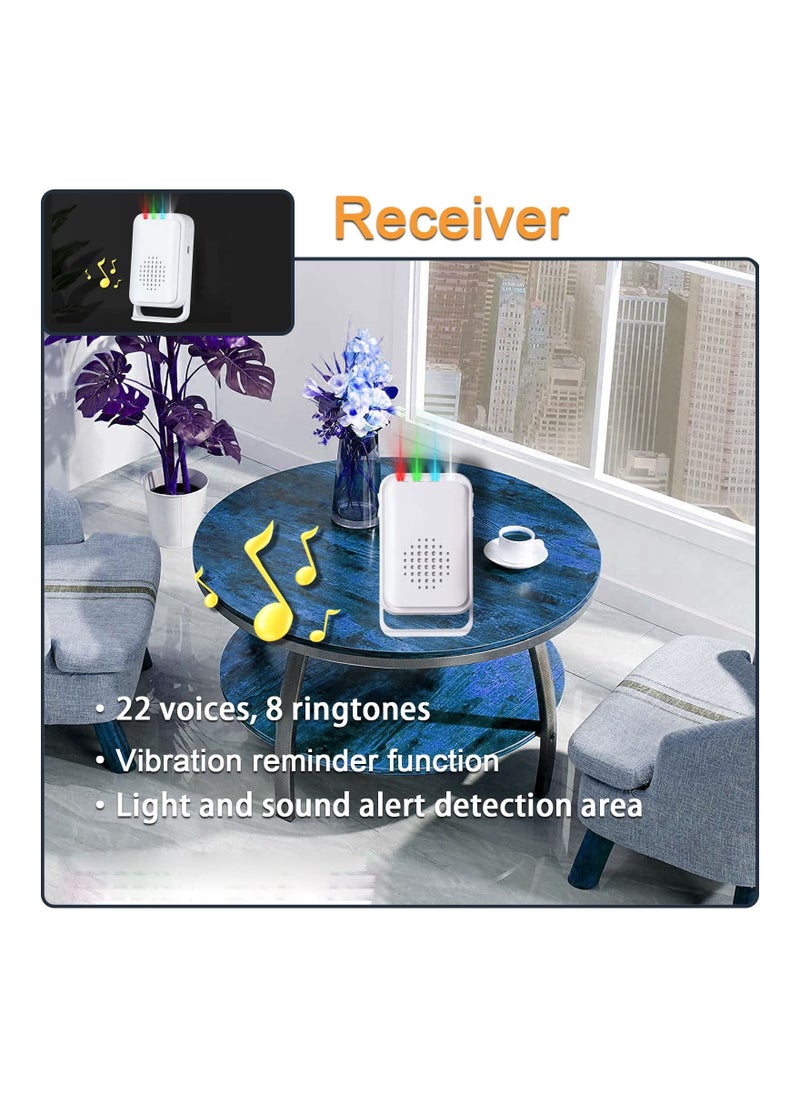 Generic - Motion Sensor Detector Door Chime, Monitor Doorbell Alarm for Home Elderly, Elderly Dementia Patients, Mailbox Alert, Garage Driveway Alarm, Business Store Entry Alert (1 Sensor & 1 Receiver) - Image 1