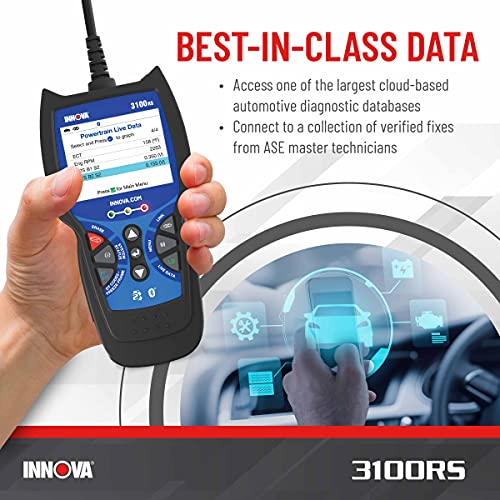iNNOVA إنوفا 3100RS، ماسح OBD2، أداة فحص ABS SRS مع ضوء الوسادة الهوائية وإعادة تعيين ضوء الزيت، رسم بياني مباشر وتسجيل بيانات حية، احصل على إصلاحات مقترحة وقطع غيار على آيفون أو أندرويد - Image 4