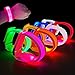 M.best Mbest 8pcs LED Light Up Bracelets Glow Flashing Wristbands Glow in The Dark Party Supplies for Wedding Raves Concert CampingSporting Events Party - Image 2