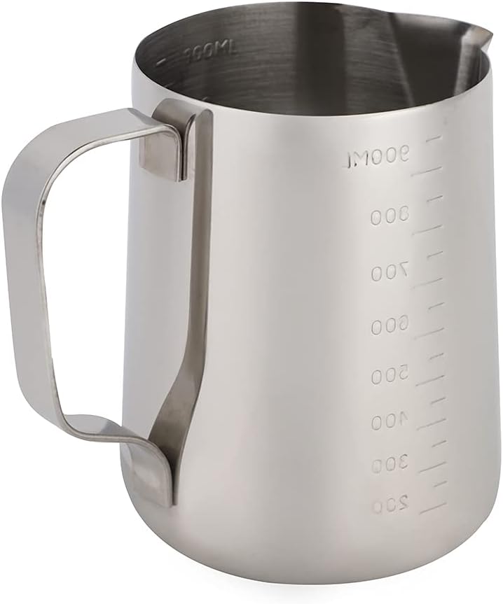 Milk Frothing Pitcher, Sharp Mouth Coffee Jug Polished Finish for Kitchen/cafe/restaurant for Family and Friends(10 * 9 * 12.5cm) - Image 1