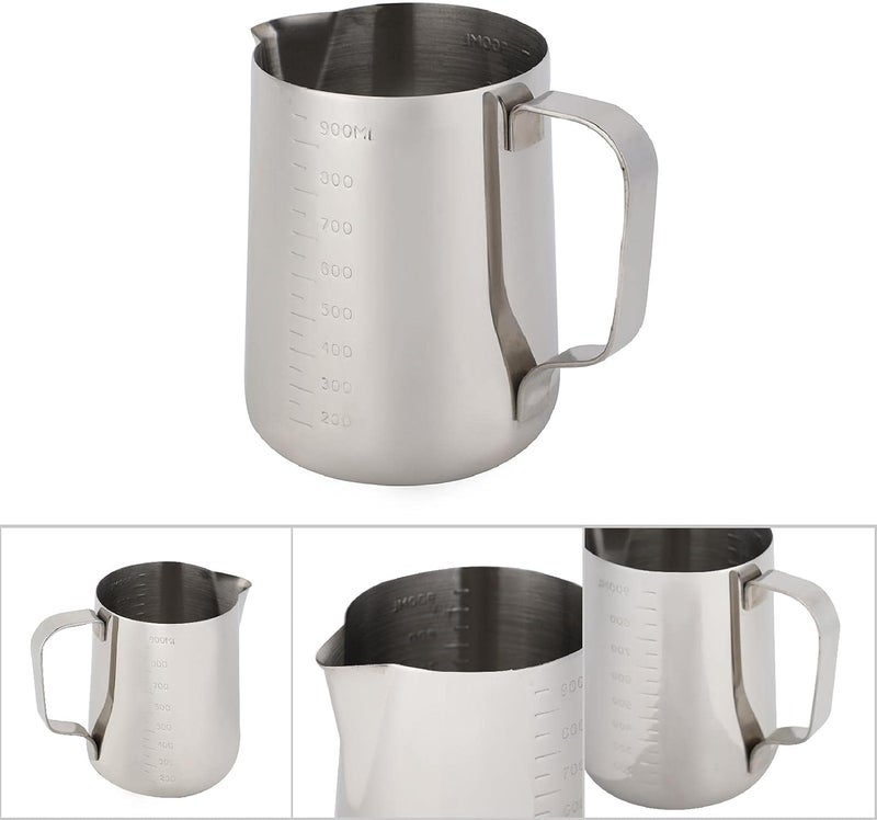 Milk Frothing Pitcher, Sharp Mouth Coffee Jug Polished Finish for Kitchen/cafe/restaurant for Family and Friends(10 * 9 * 12.5cm) - Image 2