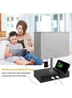 Sharpdo Usb Charging Table Lamp Cloth Cover  - Image 2