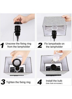 Sharpdo Usb Charging Table Lamp Cloth Cover  - Image 4