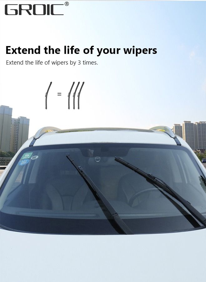 GROIC Car Wiper Repair Tool, Universal Car Windshield Wiper Regroover Tool with Double-sided Design, Multifunction Windscreen Wiper Blade Cutter, Car Wiper Cleaning Tool  - Image 5