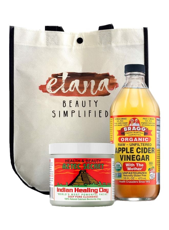 AZTEC SECRET Indian Healing Clay With Organic Apple Cider Vinegar Set - Image 1