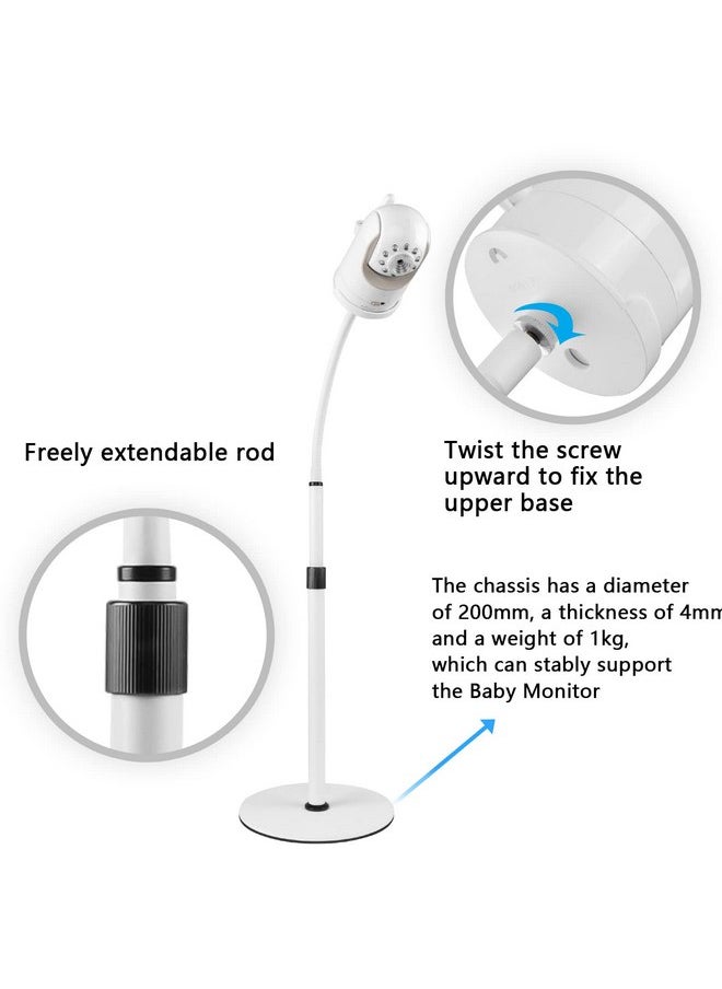 Koroao - Koroao 21-29.5in Desktop Adjustable Mount for Eufy720P/Eufy Spaceview/Hellobaby HB66/Owlet Cam 2 /Babysense HD S2/V43/VTech VM5463/ VM819/ VM923/924/Nooie360°/Infant DXR-8/VAVA/Hipp Baby Monitor - Image 1