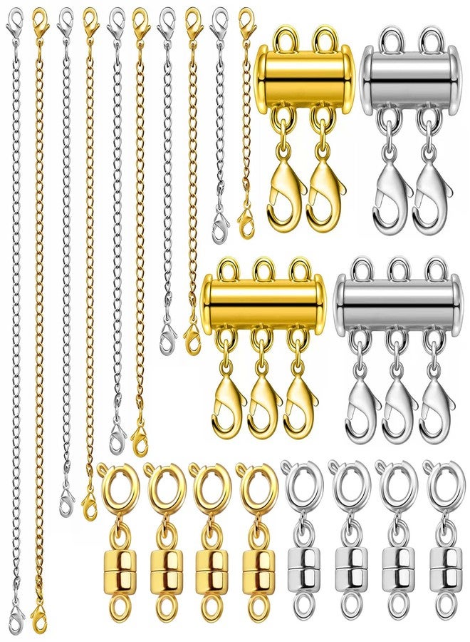 MKCYD Magnetic Jewelry Clasps for Necklace Extender and Necklace Layering Clasps,Multiple Styles Necklace Clasps and Closures for Jewelry Bracelet Anklet - Image 1