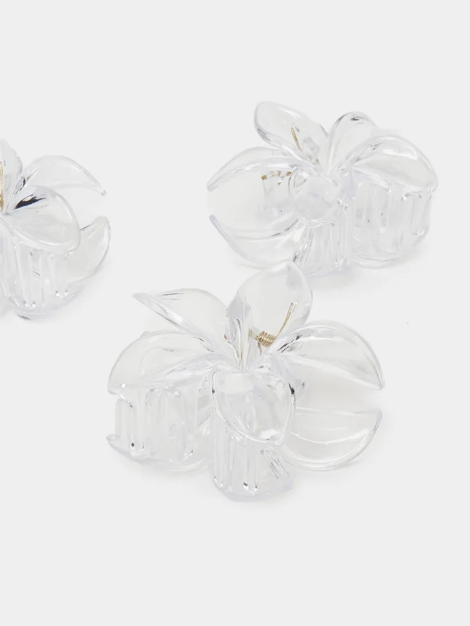 Styli Styli Set of 4 - Transparent Hair Claw Clip