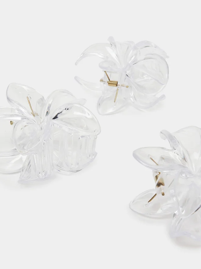 Styli Styli Set of 4 - Transparent Hair Claw Clip