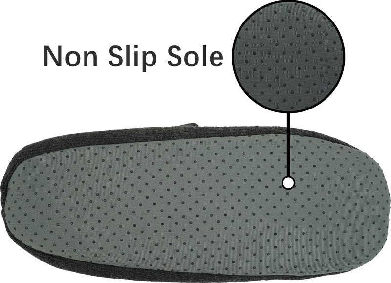 BenSorts Warm Slipper Socks with Grips Women Fuzzy Non Slip Indoor Christmas Gifts Stocking Stuffers Dark Gray Size 8.5 9.5 10.5 - Image 4