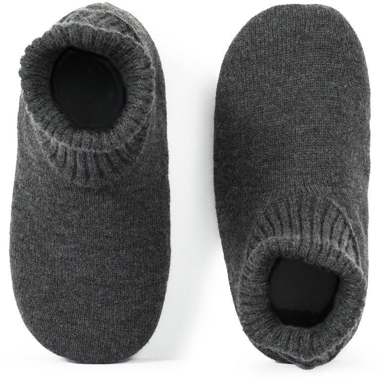 BenSorts Warm Slipper Socks with Grips Women Fuzzy Non Slip Indoor Christmas Gifts Stocking Stuffers Dark Gray Size 8.5 9.5 10.5 - Image 5
