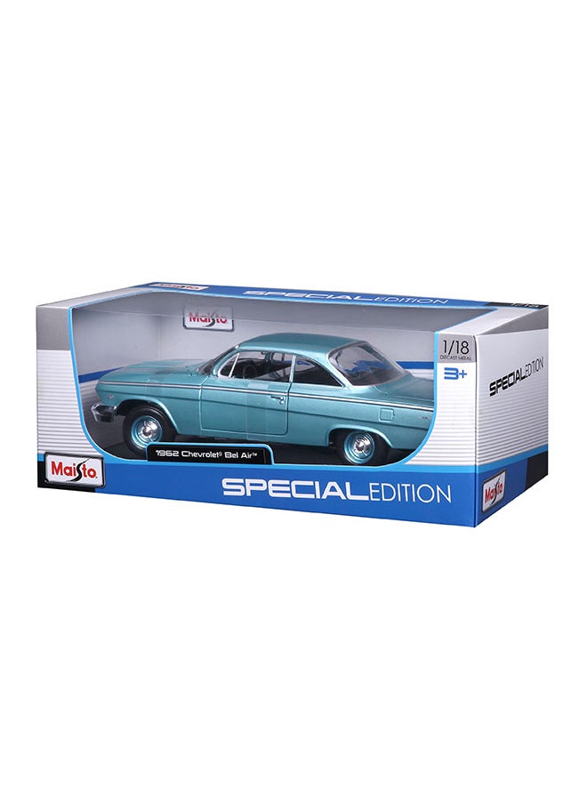Maisto - 1:18 Special Edition 1962 Chevrolet Bel Air Matte Light Blue Officially Licensed Scaled Replicas of Collectible Diecast Metal Models with Exquisite Interior and Exterior Detailing for All Age. - Image 1