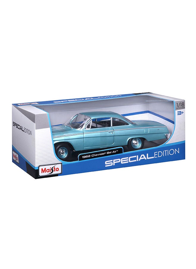 Maisto - 1:18 Special Edition 1962 Chevrolet Bel Air Matte Light Blue Officially Licensed Scaled Replicas of Collectible Diecast Metal Models with Exquisite Interior and Exterior Detailing for All Age. - Image 1