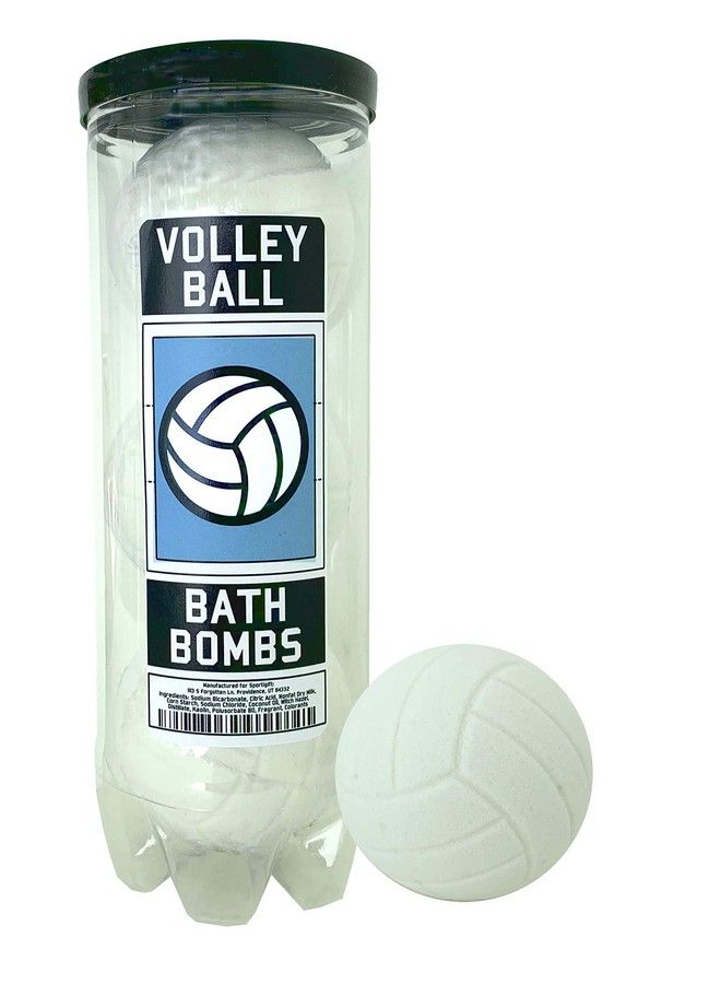 Sportigift Volleyball Bath Bombs 3 Pack Volleyball Gifts Volleyball Gifts for Team & Girls & Teen Girls Girls Volleyball Volleyball Accessories for Teen Girls Volleyball Coach Volleyball Gear - Image 1