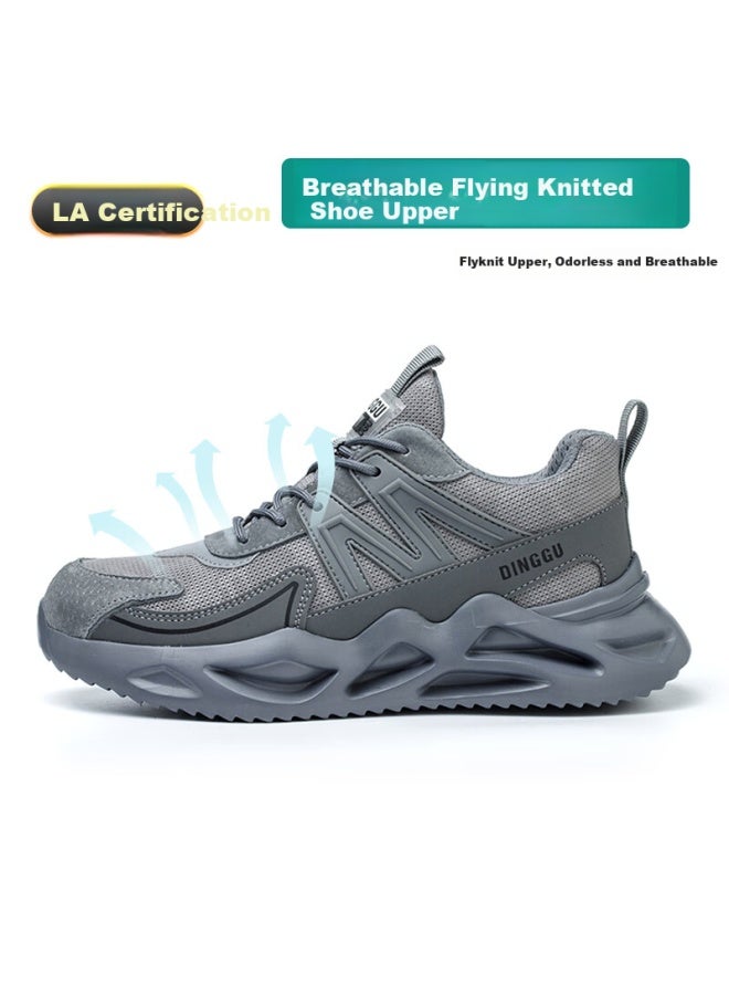 Dinggu Dinggu Men'S Labor Protection Shoes, Four Seasons Work Shoes For Men, Anti-Smashing, Anti-Piercing Steel Toe, Breathable And Lightweight 953Hui44 - Image 3