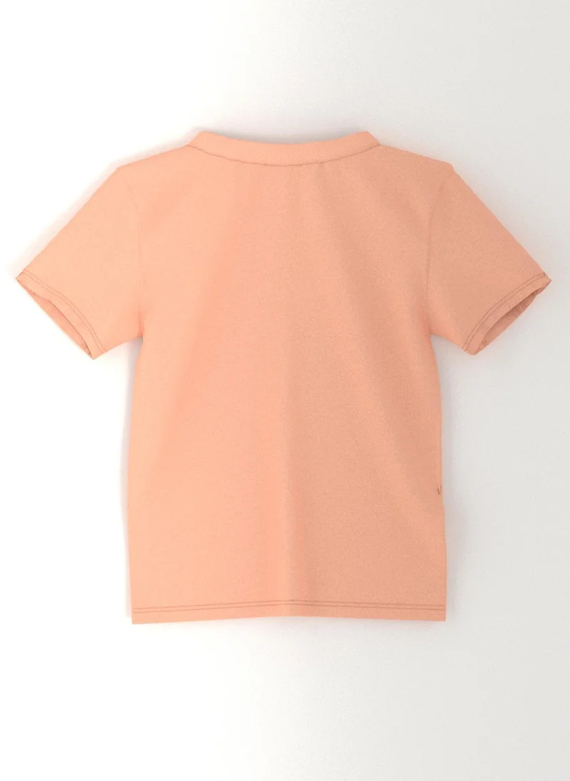 Nautinati Blue & Peach Nautinati Boys' Pack of 2 Cotton Beach Graphic Printed T-shirts for Men | Best Price UAE
