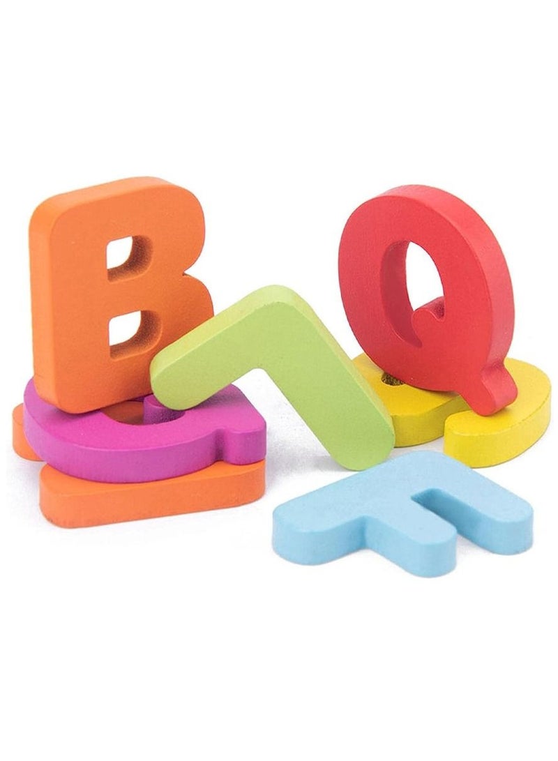 CATANES Wooden Puzzles for Toddlers Wooden Alphabet Number Puzzles Toddler Learning Puzzle Toys for Kids 2 in 1 Puzzle for Toddlers Age 3+ - Image 2