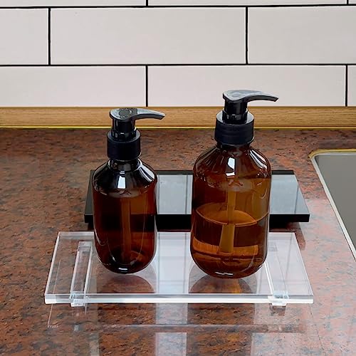 Bigfety Pedestal Soap Dish, Acrylic Soap Tray for Kitchen, Soap Bottle Riser Stand for Kitchen Sink, Bathroom, Clear - Image 5