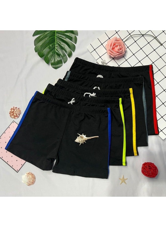 إسكدنيا 2024 ملابس رياضية للشباب بلون واحد وترفيه للأطفال، سراويل سباحة للشاطئ، مصنعي معدات السباحة، العرض الأساسي - اللون: لون مختلط - - Image 1