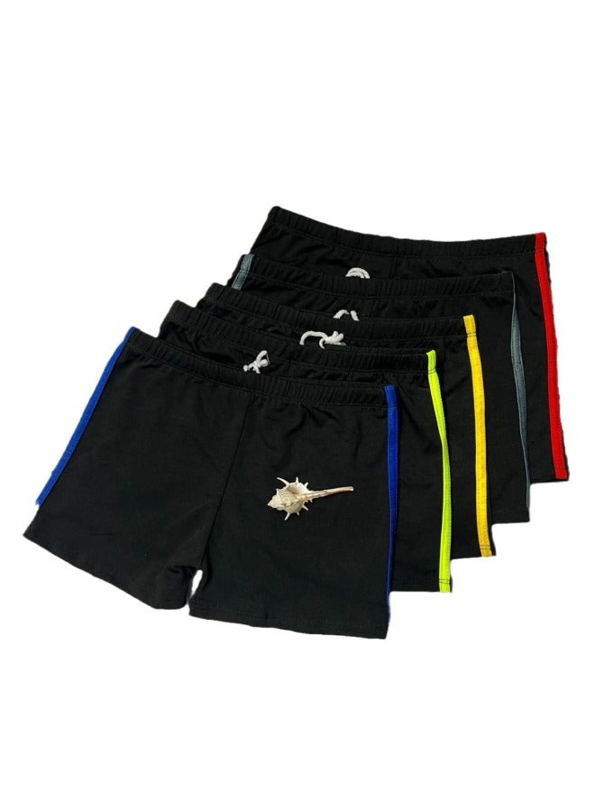 إسكدنيا 2024 ملابس رياضية للشباب بلون واحد وترفيه للأطفال، سراويل سباحة للشاطئ، مصنعي معدات السباحة، العرض الأساسي - اللون: لون مختلط - - Image 5