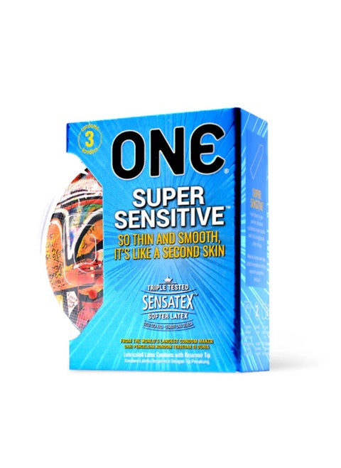 ONE Super Sensitive Condoms | Pack of 3