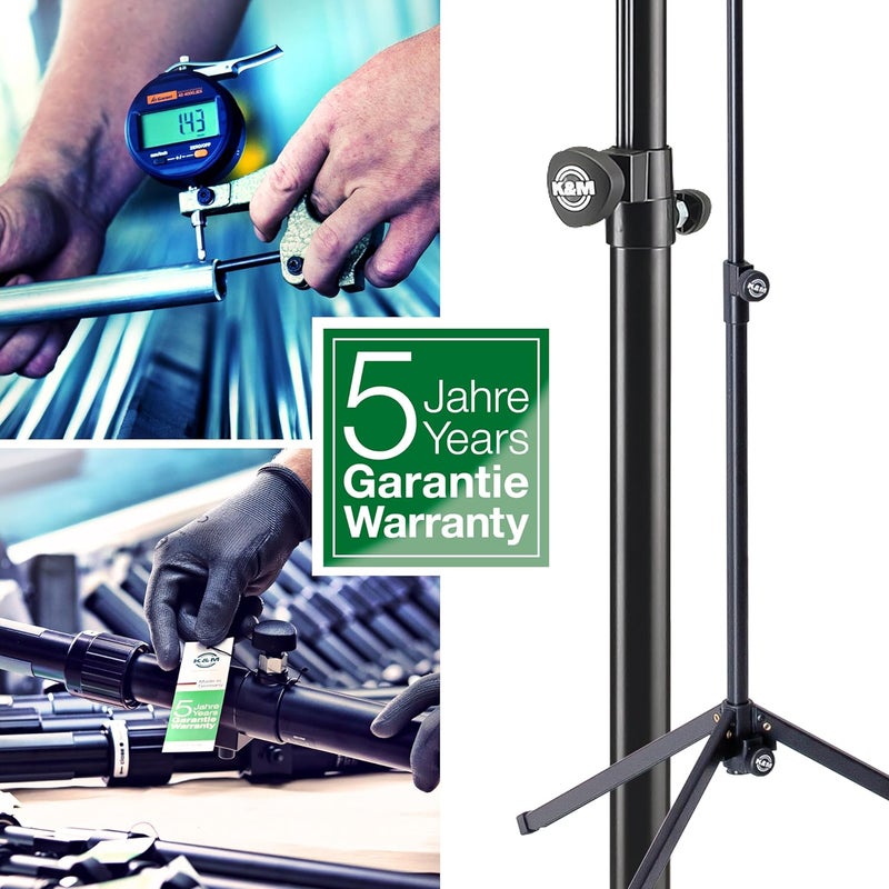 K.M König & Meyer Saxophone Tripod Stand 14300.000.55 | Stable Secure Adjustable/Folding Stand For Eb Alto /Bb Tenor Sax | Lightweight & Compact | Flex Upper Support | Made in Germany | Black - Image 4