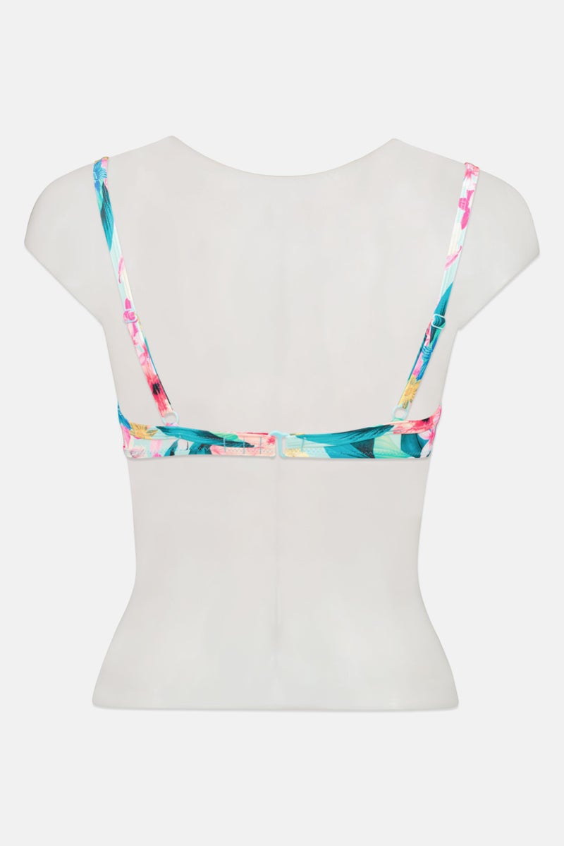 RIP CURL Women Floral Print Underwired Padded Bikini Top, Multicolor - Image 3